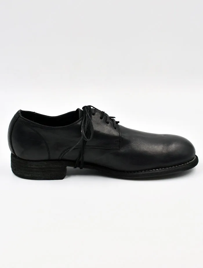 GUIDI 992X DONKEY FULL GRAIN LEATHER CLASSIC DERBY SHOES BLACK