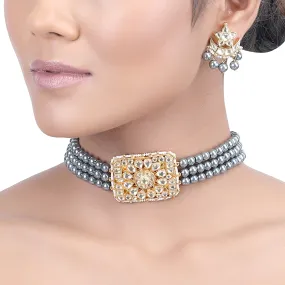 GULUBAND Naisha KUNDAN CHOKER SET