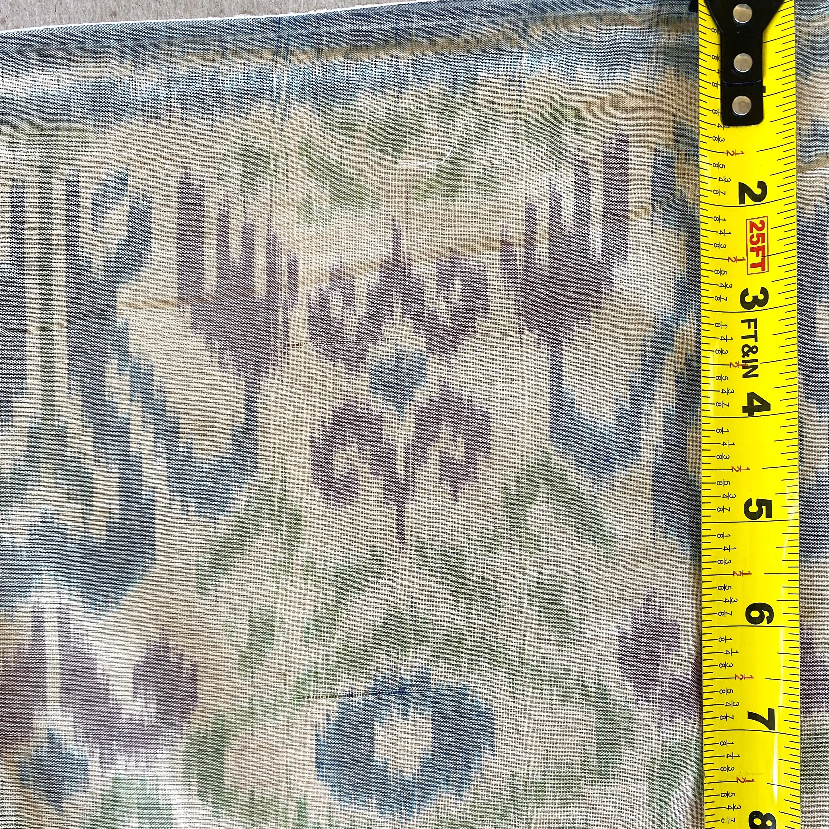 Handloom IKAT 100% Khadi Cotton Floral Pastel Ikat3