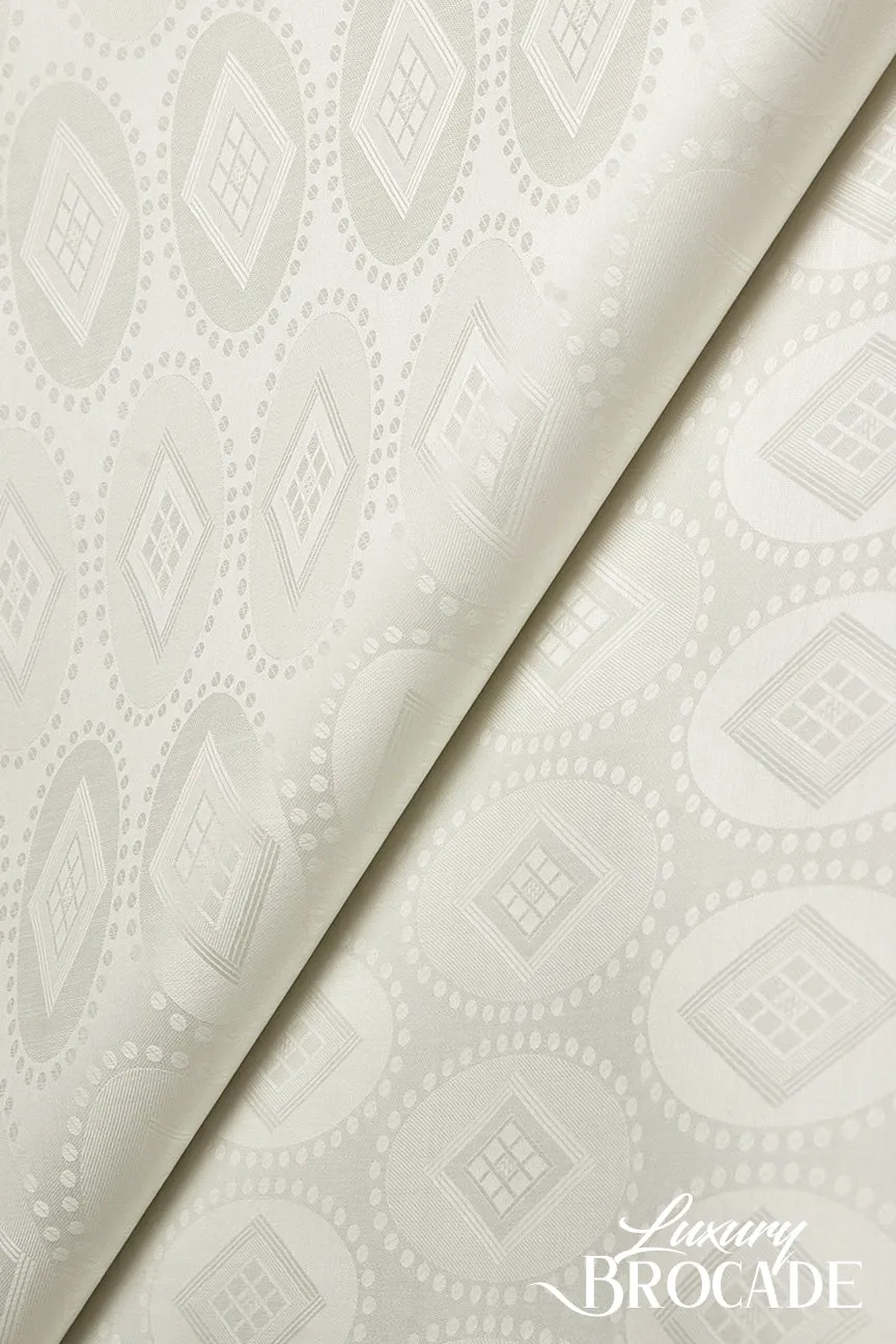 High Quality Luxury Brocade - HLB005 - Ivory