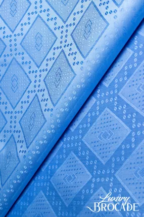 High Quality Luxury Brocade - Wagambari - HLB004 - Sky Blue