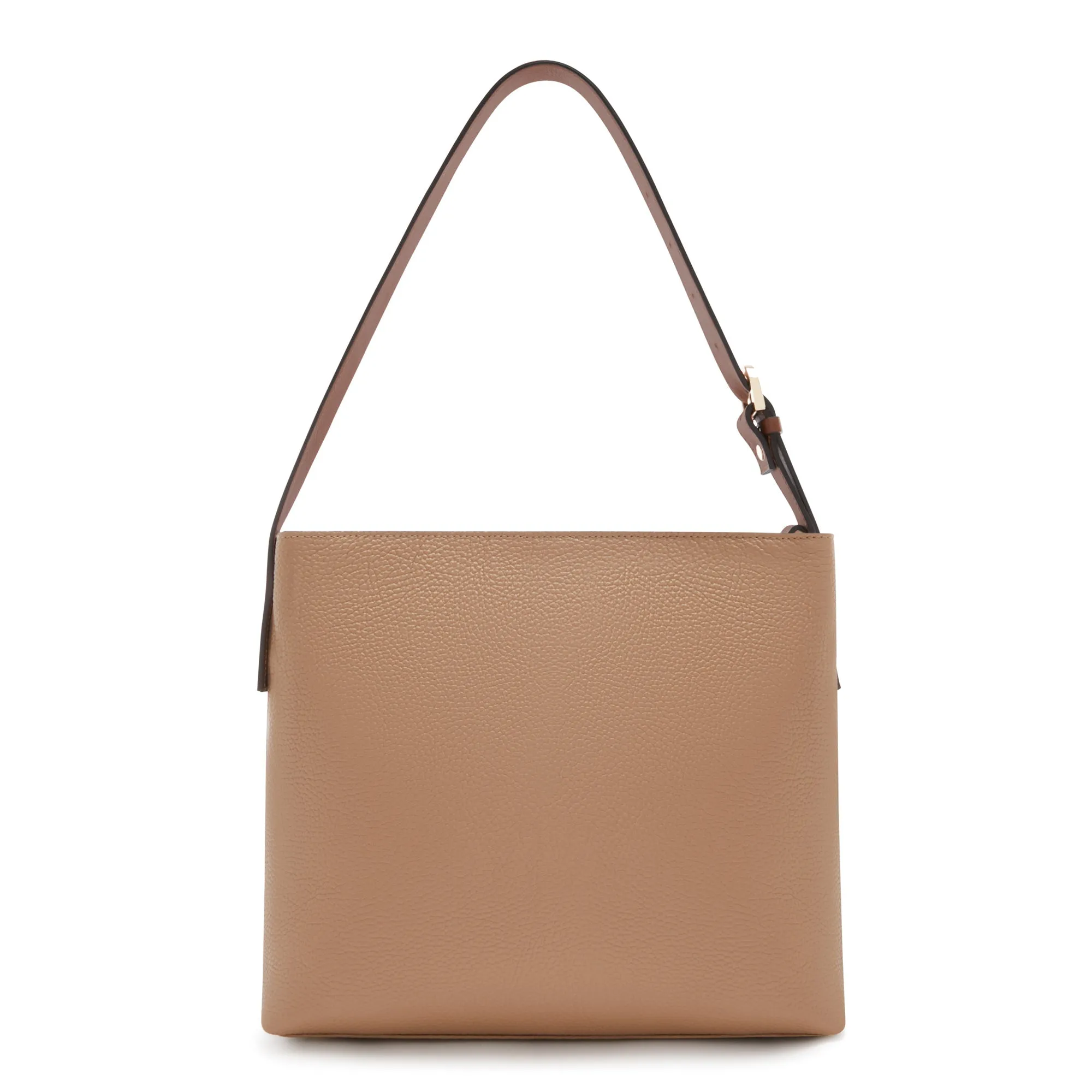 Honoré Adriane Midi beige leather shoulder bag calfskin leather