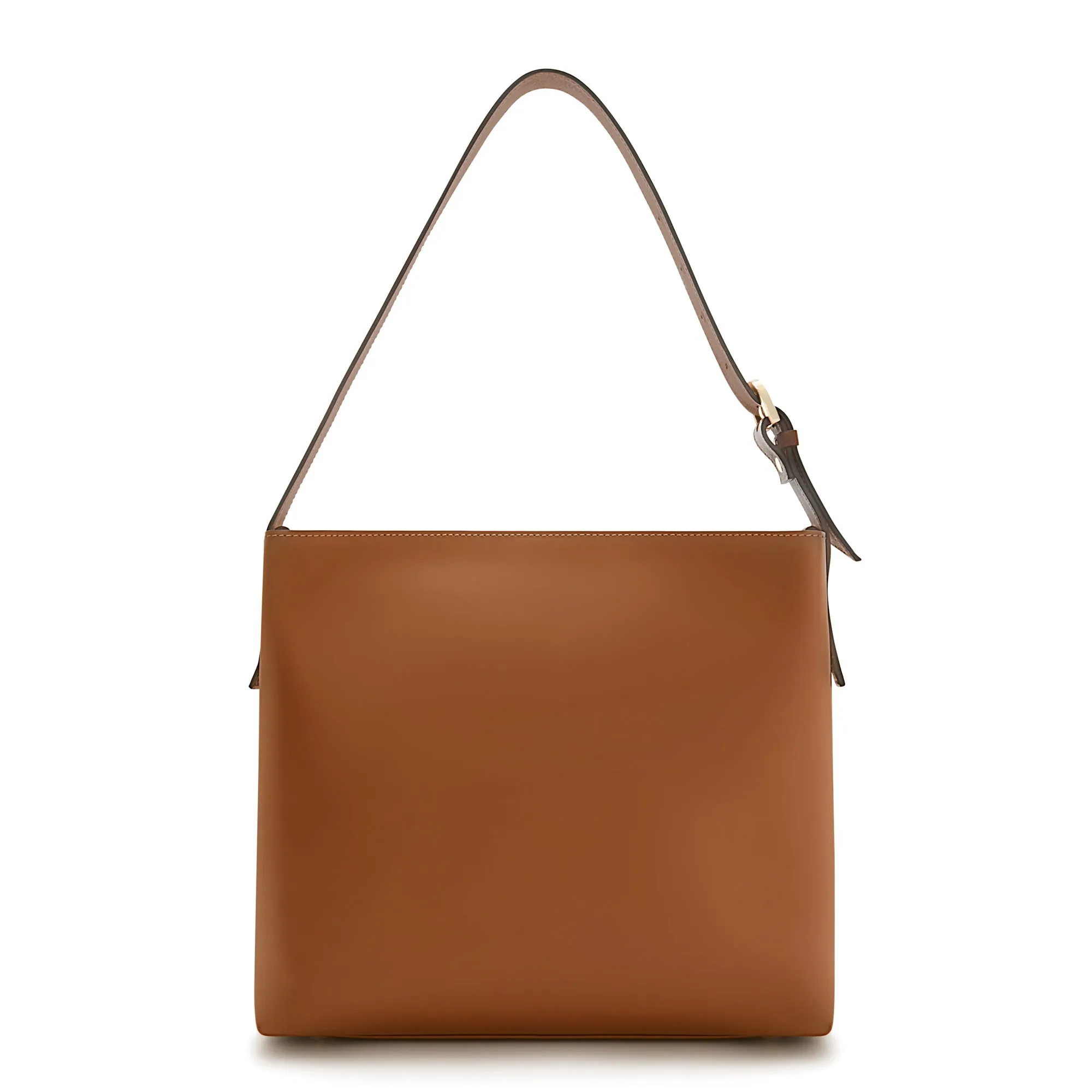 Honoré Adriane Midi cognac leather shoulder bag calfskin leather