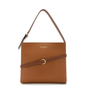 Honoré Adriane Midi cognac leather shoulder bag calfskin leather