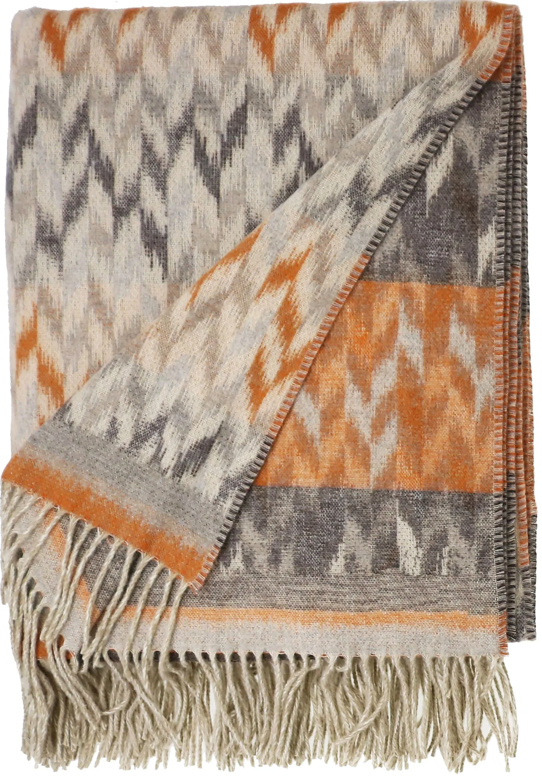 Ikat Recycled Polyester Throw