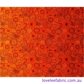 Jewelscape KALEIDOSCOPE MEDALLION ORANGE 28979 O.Priced per 25cm.