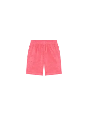 Kids Towelling Shorts—lotus pink