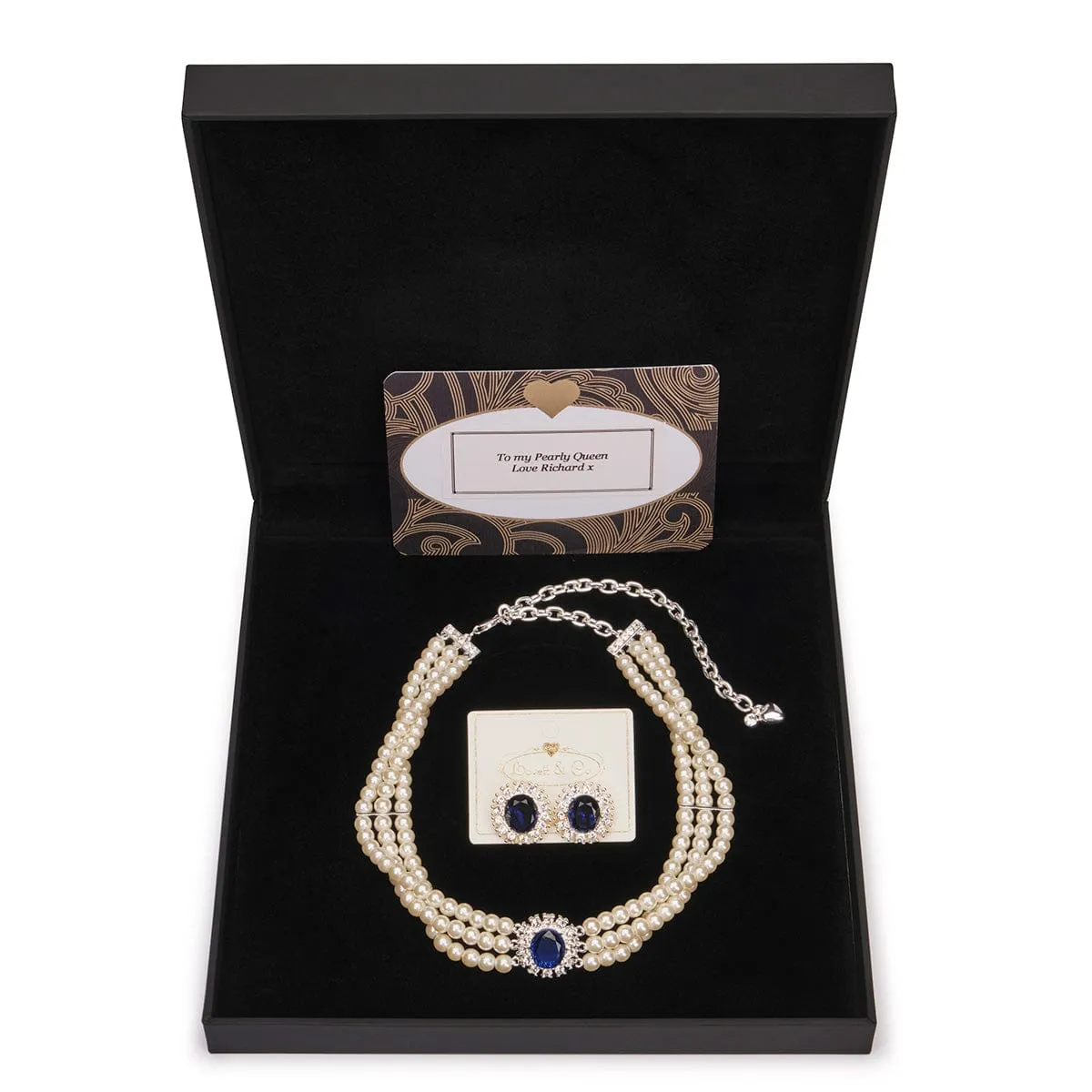 Lady Diana Gift Box Set with Stud Earrings - £12 GIFT BOX IS FREE