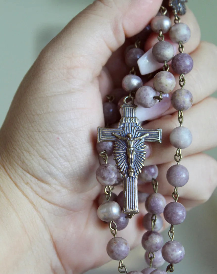 Lavender Rose Rosary