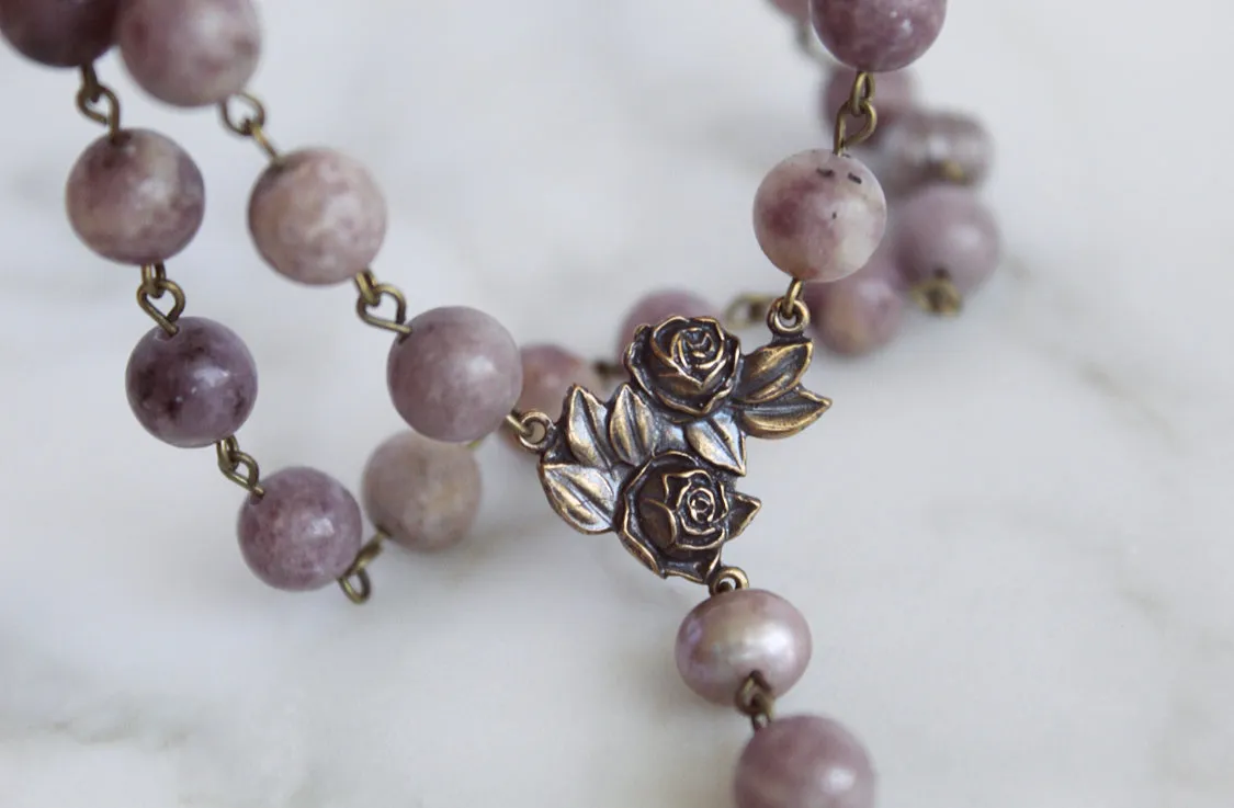 Lavender Rose Rosary