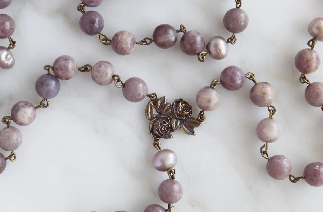 Lavender Rose Rosary