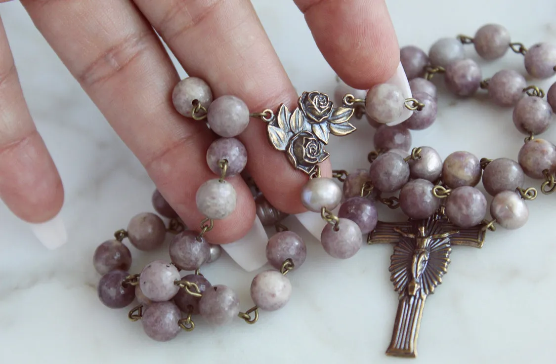 Lavender Rose Rosary