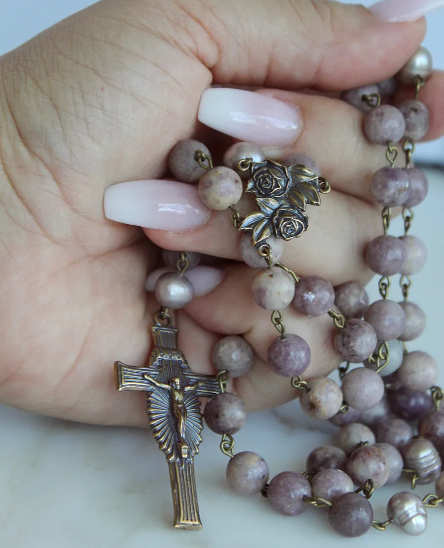 Lavender Rose Rosary