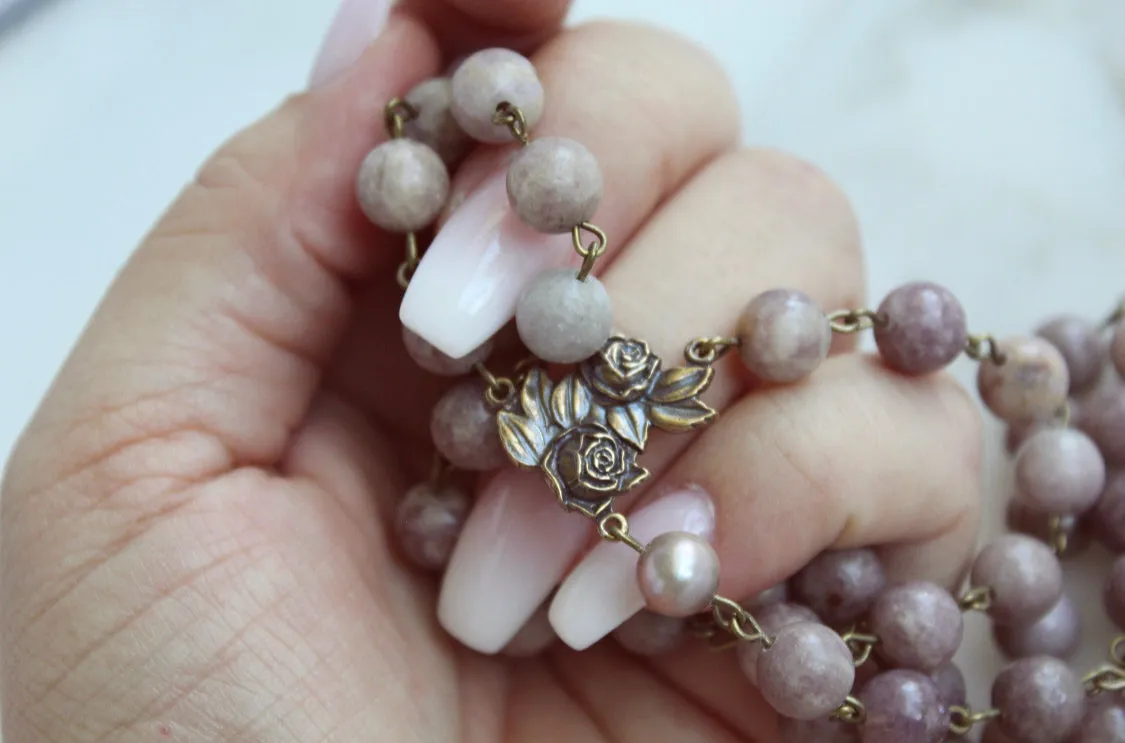 Lavender Rose Rosary