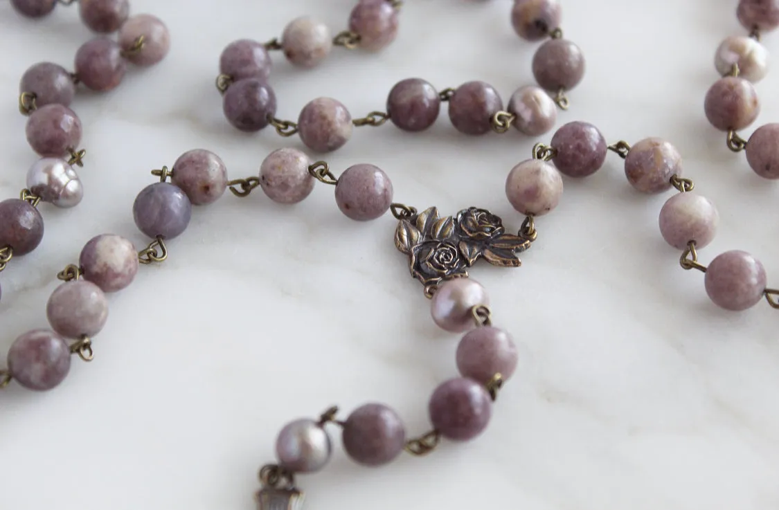 Lavender Rose Rosary