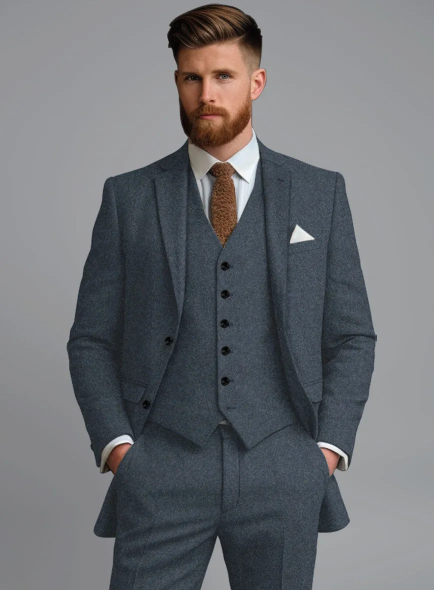 Light Weight Bond Blue Tweed Jacket