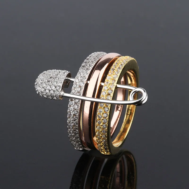 Lustrous Pin Ring