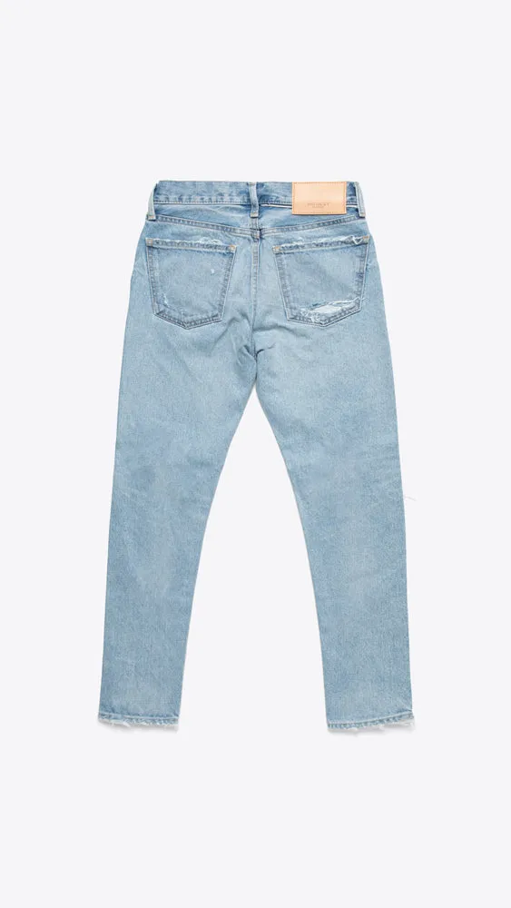 May Tapered-Mid Denim - Light Blue