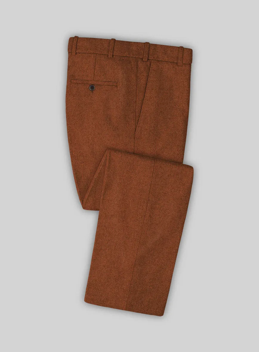 Melange Rust Tweed Pants