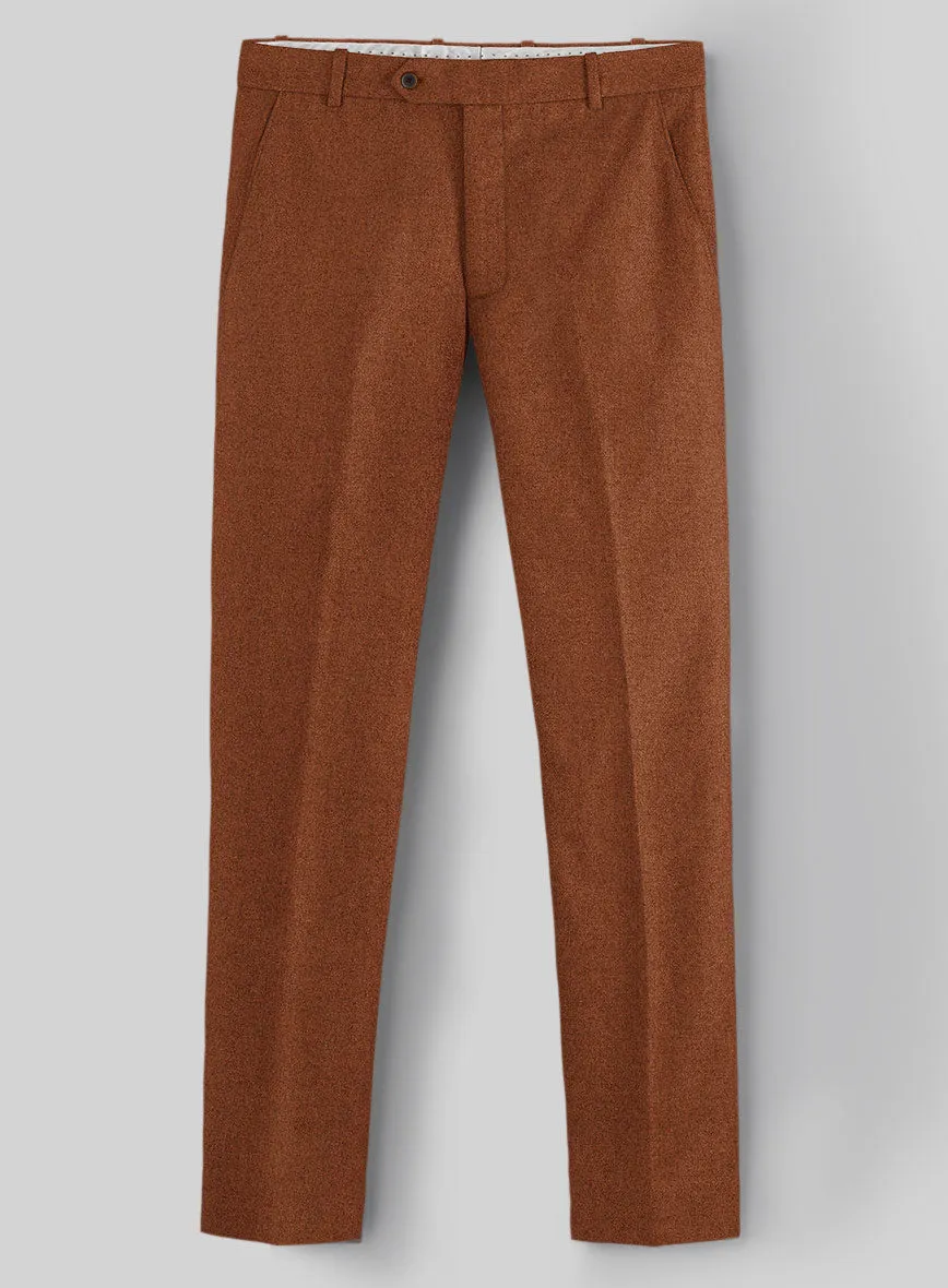 Melange Rust Tweed Pants