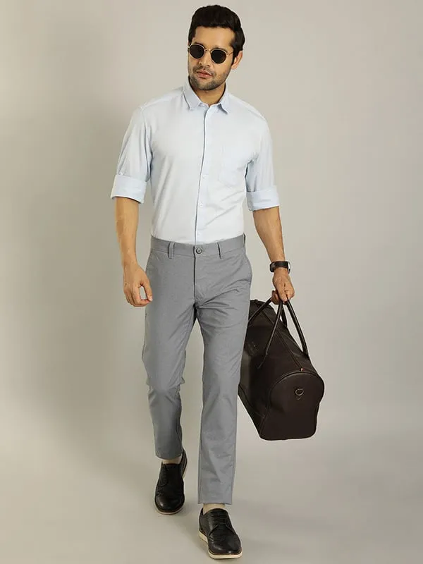 Men Brooklyn Fit Cotton Blend Trouser