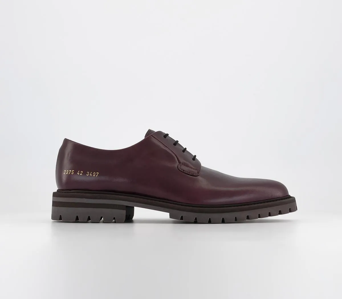 Mens Common Projects Derby Oxblood