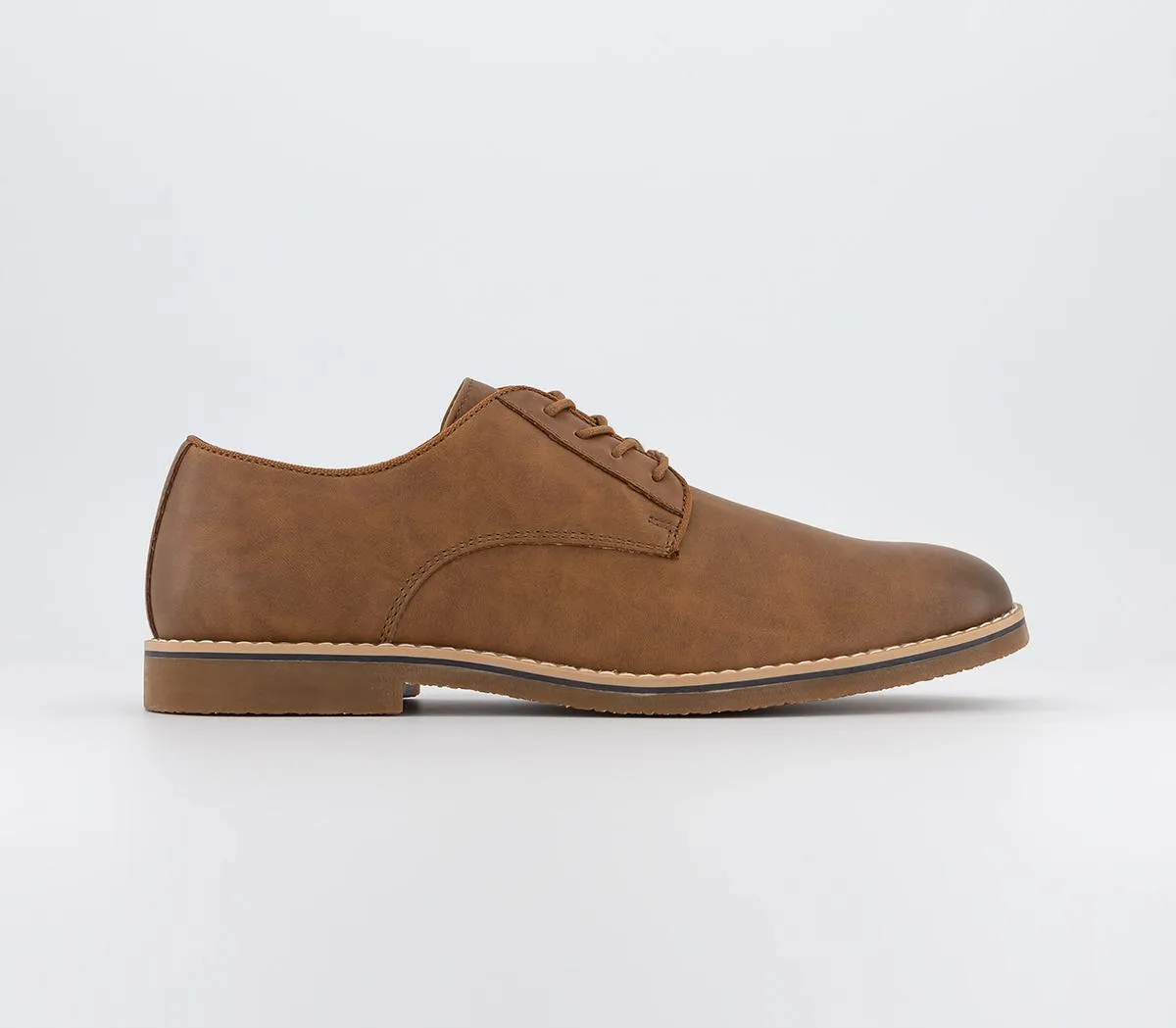 Mens Office Chandler Derby Shoes Tan