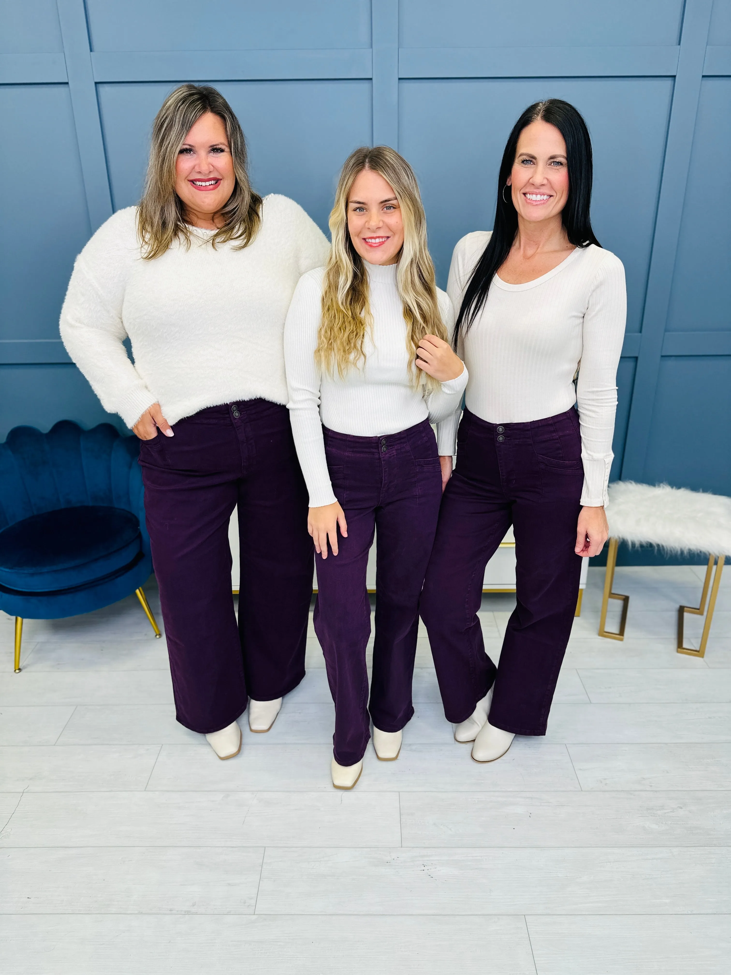 Mica REG/CURVY Perfectly Plum Wide Leg Jeans