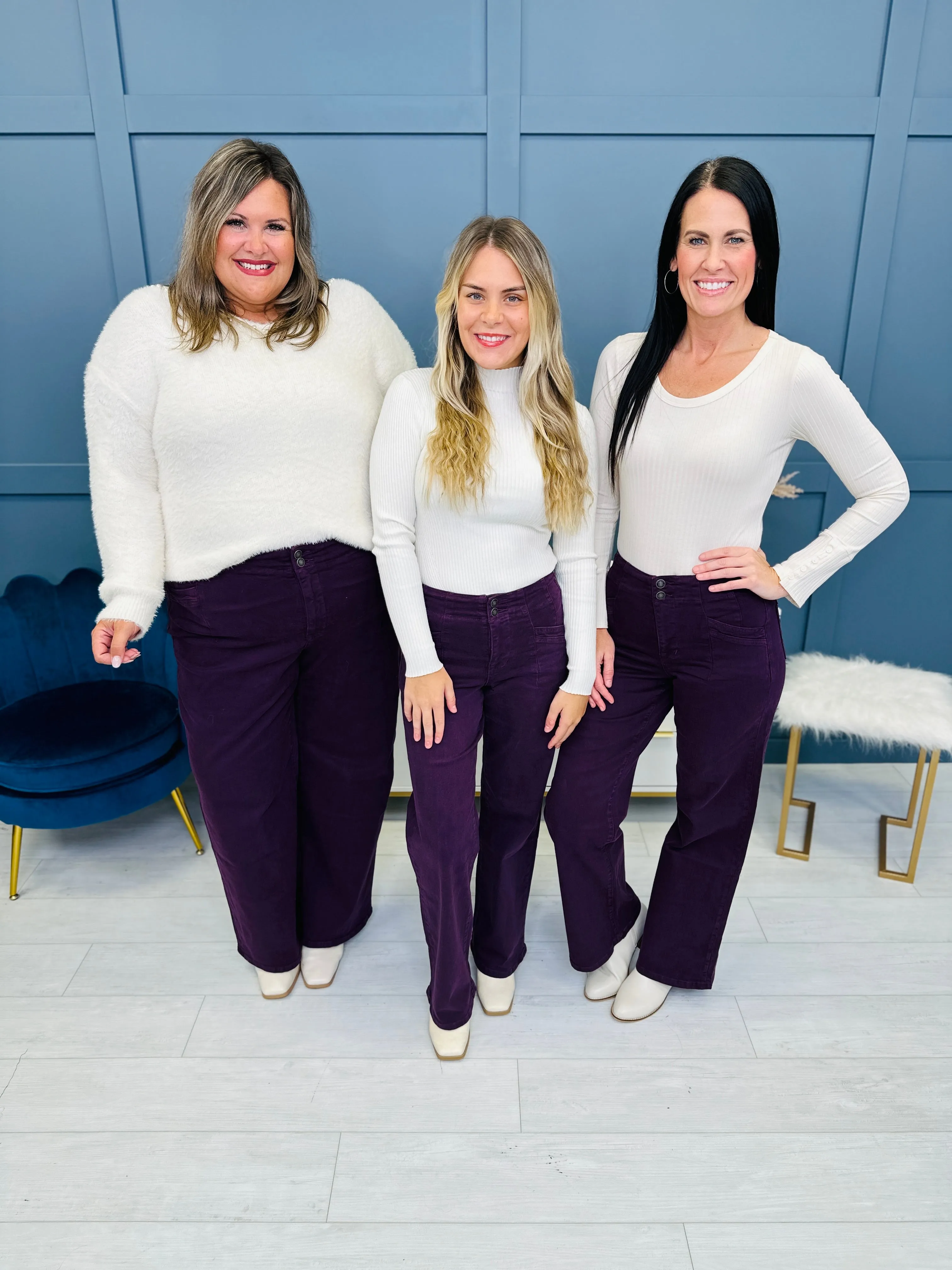 Mica REG/CURVY Perfectly Plum Wide Leg Jeans