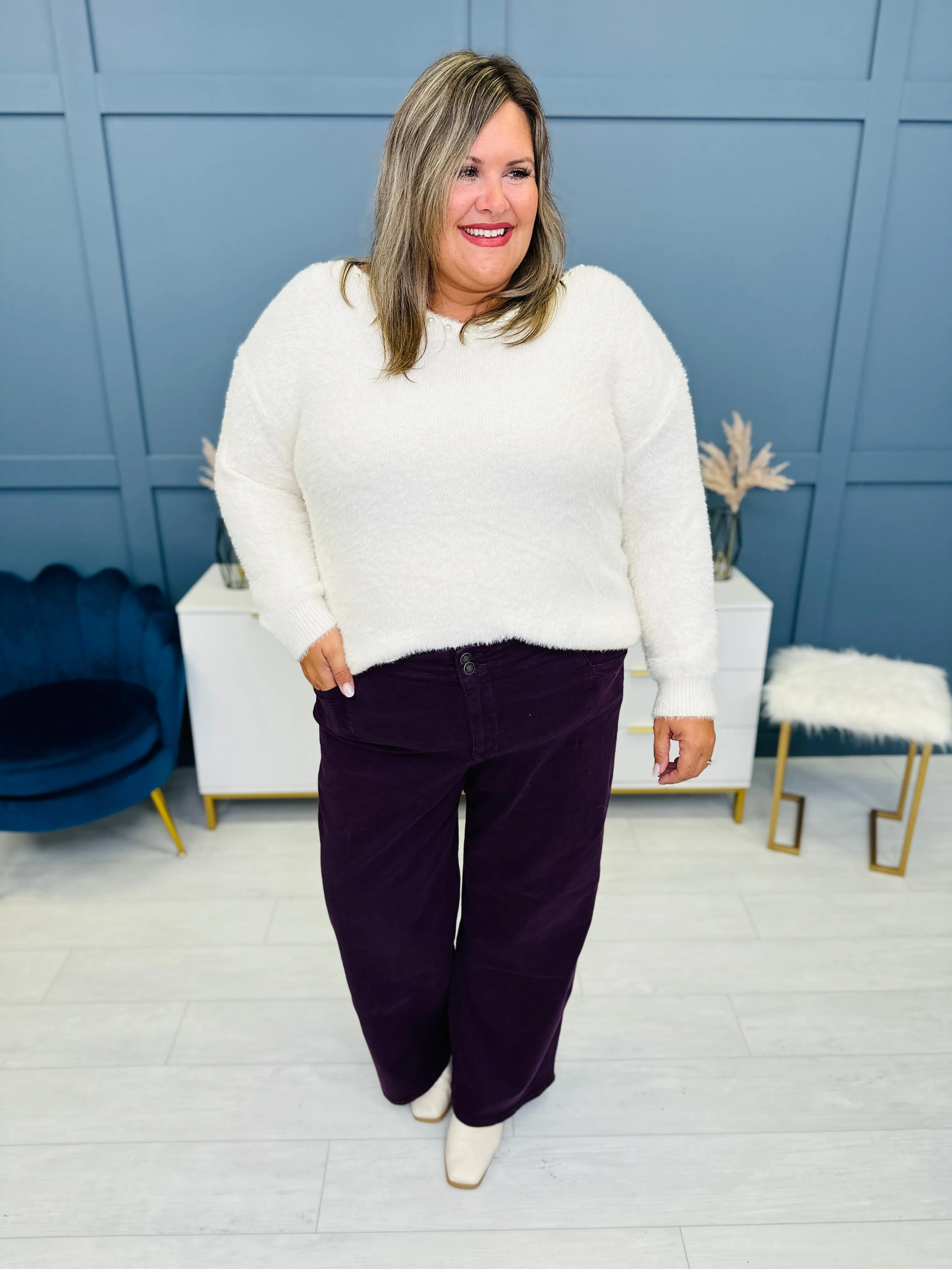 Mica REG/CURVY Perfectly Plum Wide Leg Jeans