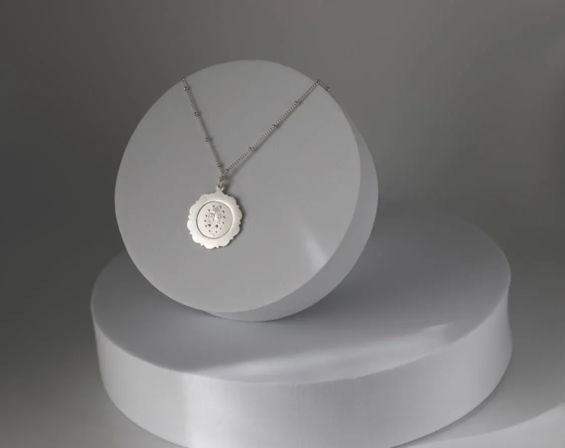 Miraculous Medal Necklace in Silver