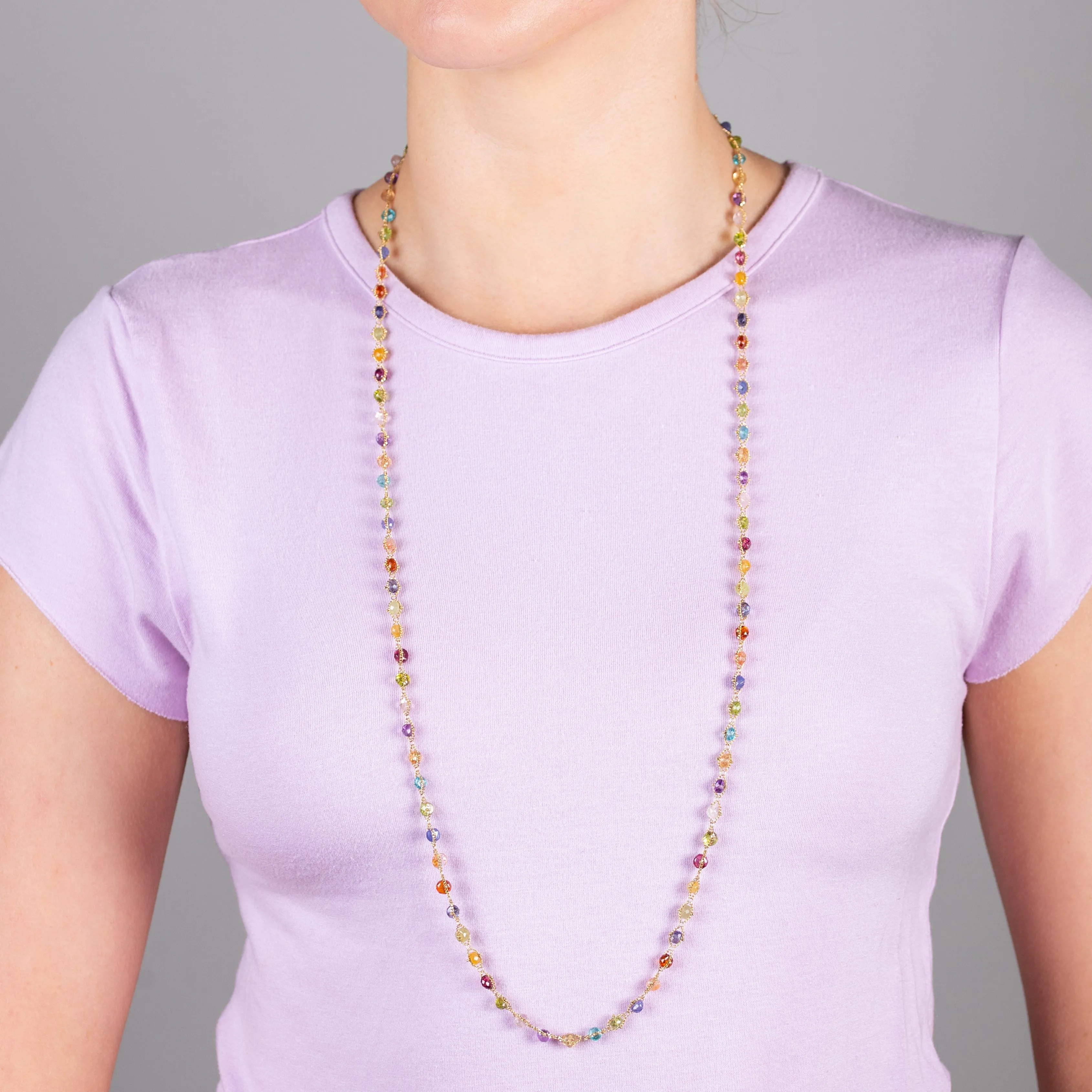 Multi-Colored Woven  Necklace