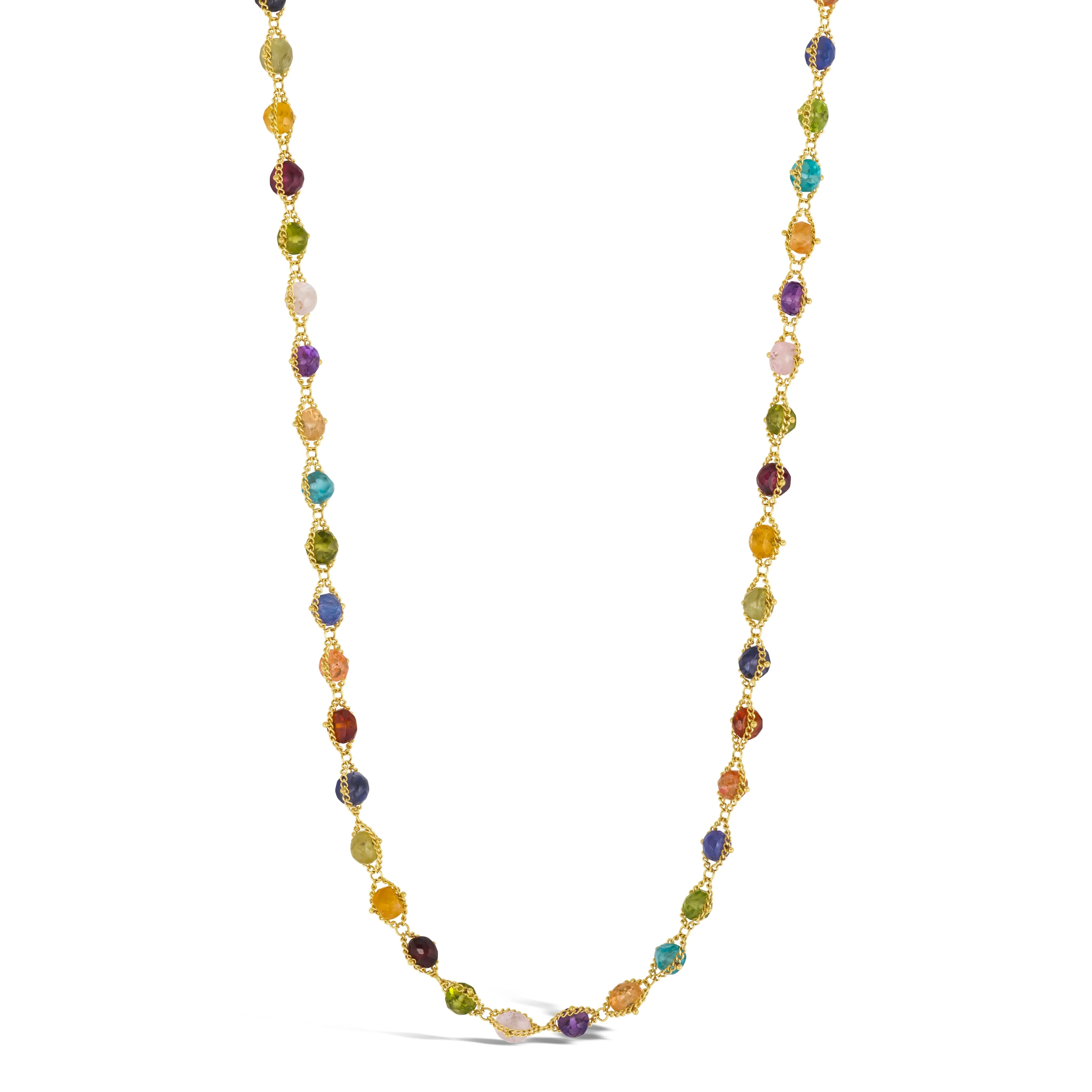 Multi-Colored Woven  Necklace