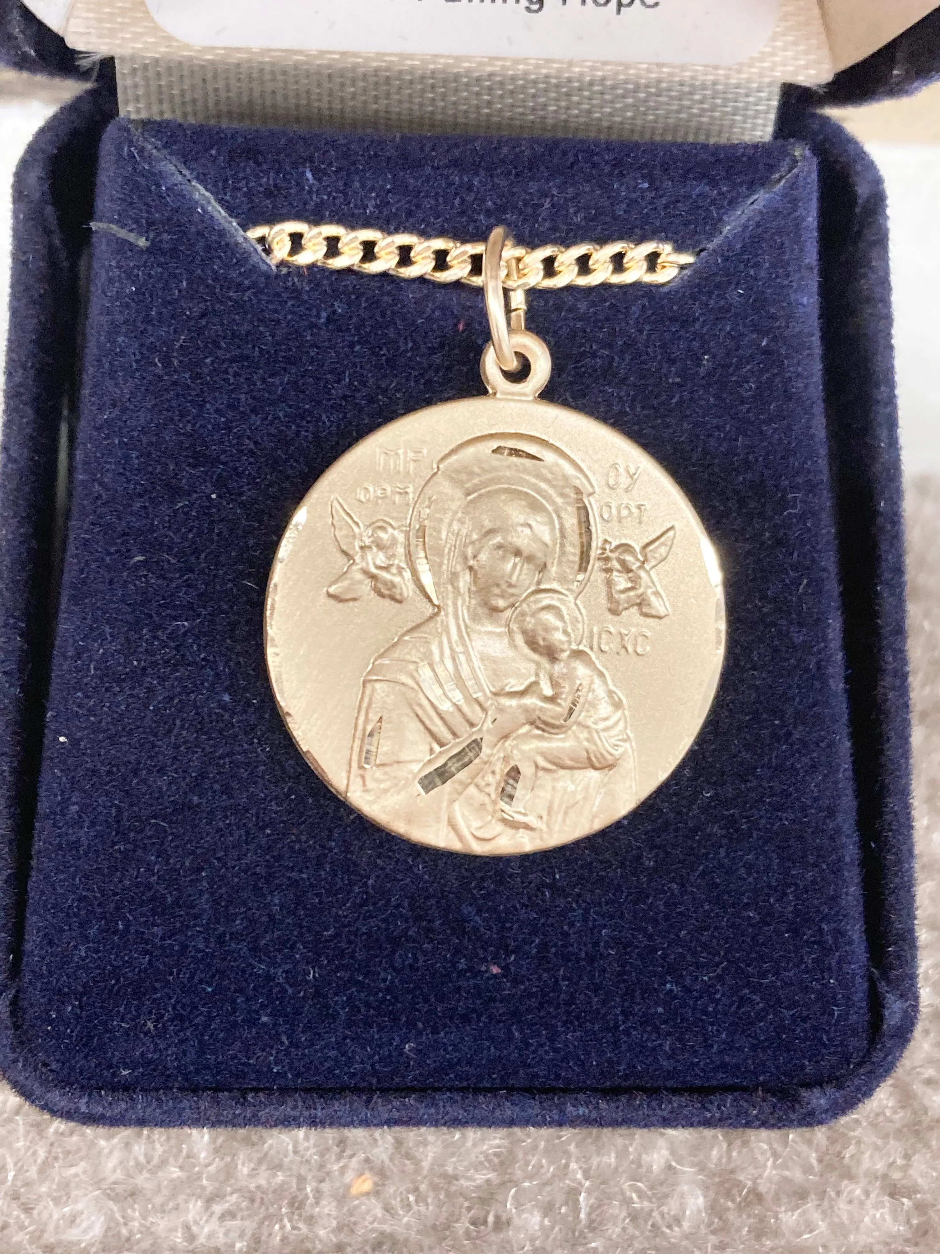 Our Lady Of Perpetual Help Gold Filled Pendant