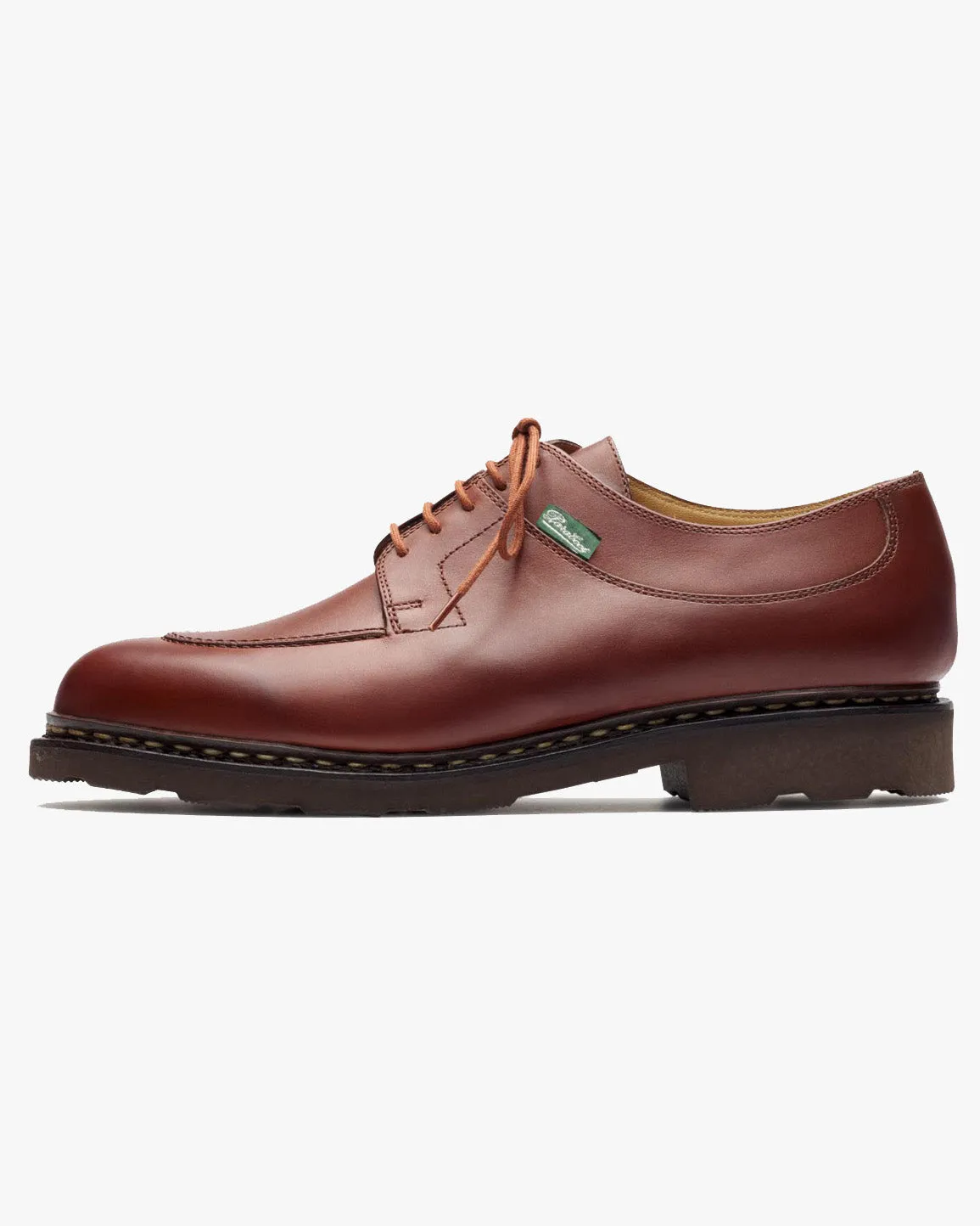 Paraboot Avignon Split Toe Derby Shoe - Lisse Marron / Griff Marron