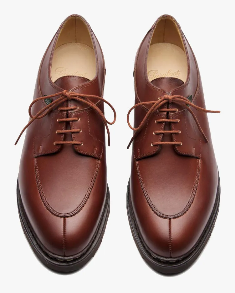 Paraboot Avignon Split Toe Derby Shoe - Lisse Marron / Griff Marron