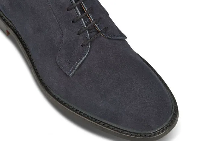 Robert Derby Shoe - Navy Suede