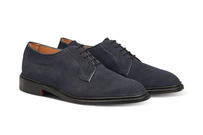 Robert Derby Shoe - Navy Suede