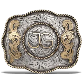 Roped In Gold Custom Buckle