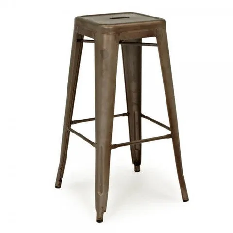 Rusted Finish Tolix Bar Stool