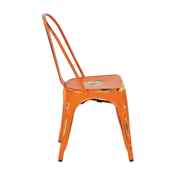 Rusted Orange Finish Tolix Chair