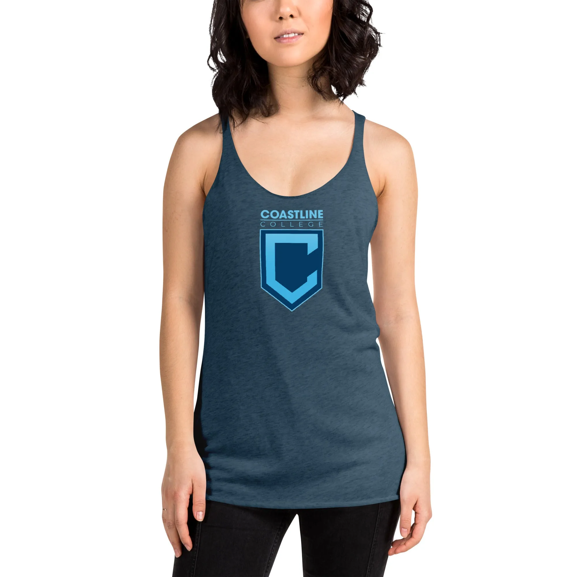 Shield Logo Women's Racerback Tank - Dark Colors