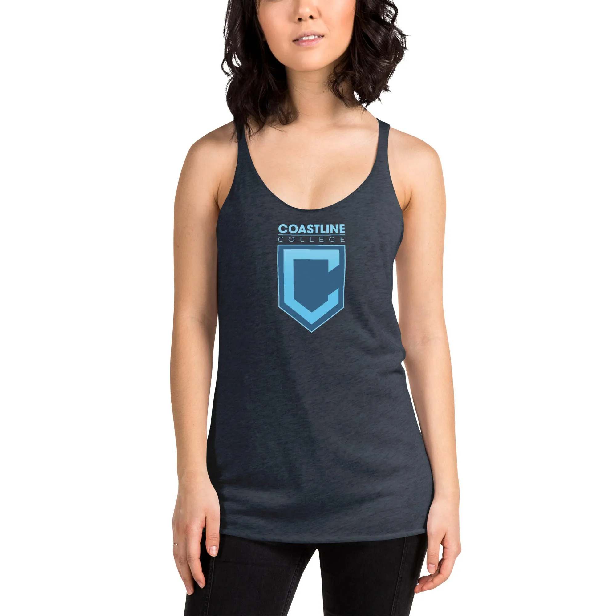 Shield Logo Women's Racerback Tank - Dark Colors