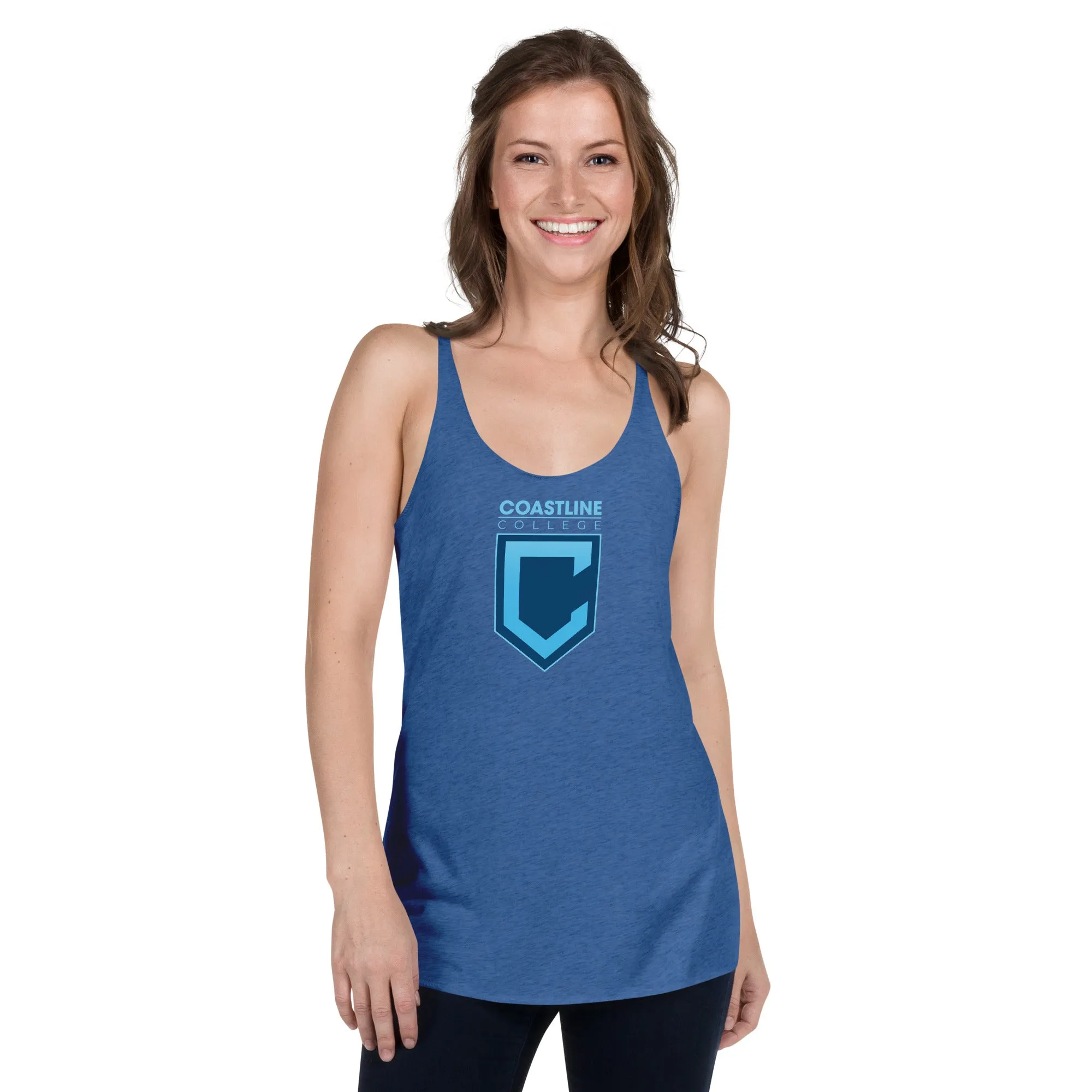 Shield Logo Women's Racerback Tank - Dark Colors