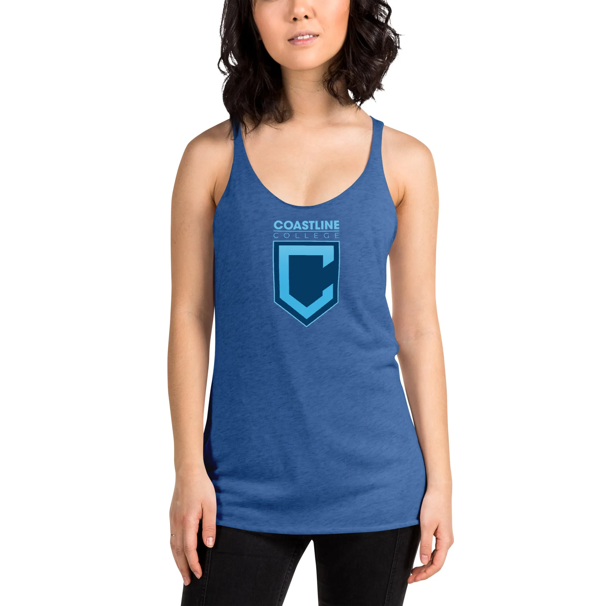 Shield Logo Women's Racerback Tank - Dark Colors