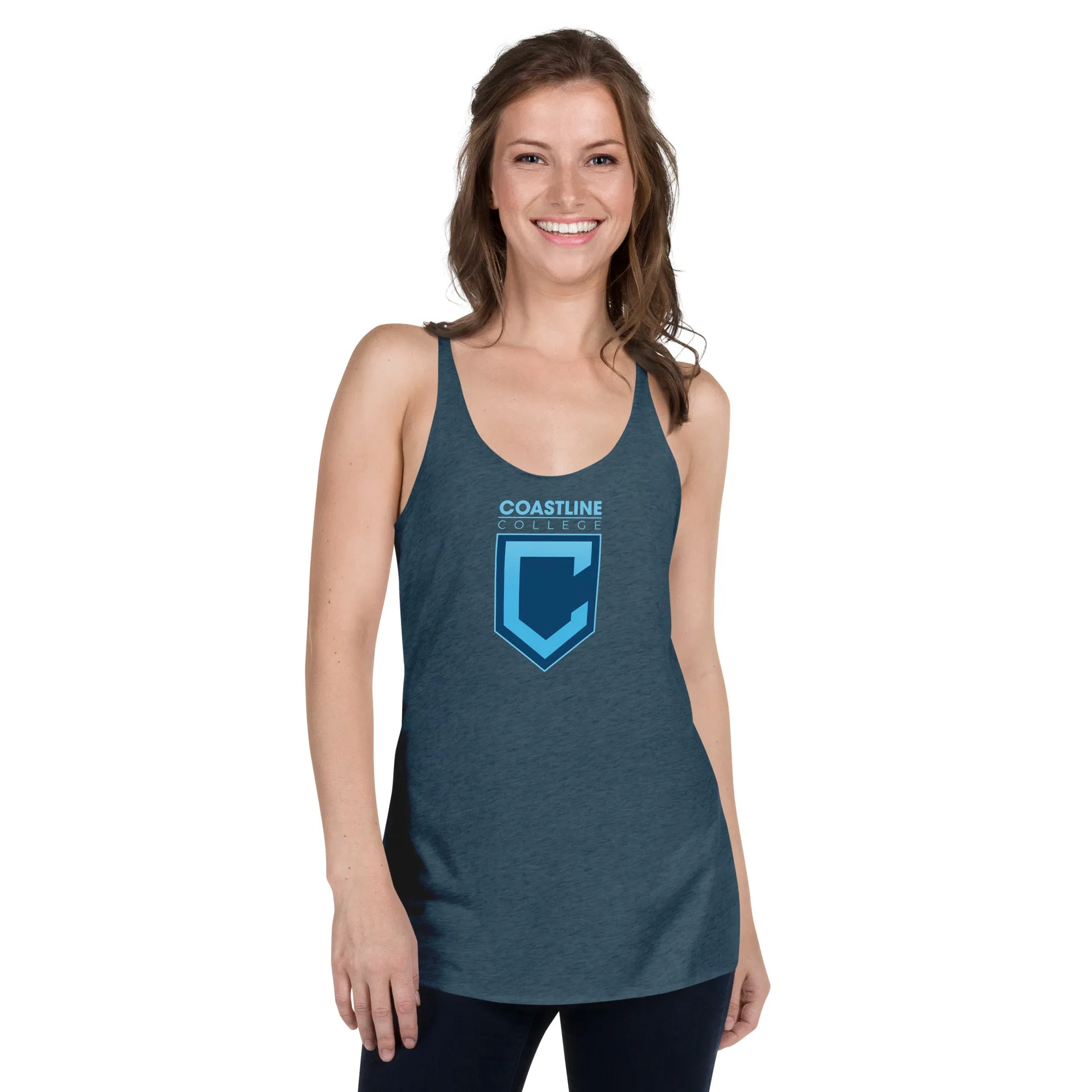 Shield Logo Women's Racerback Tank - Dark Colors