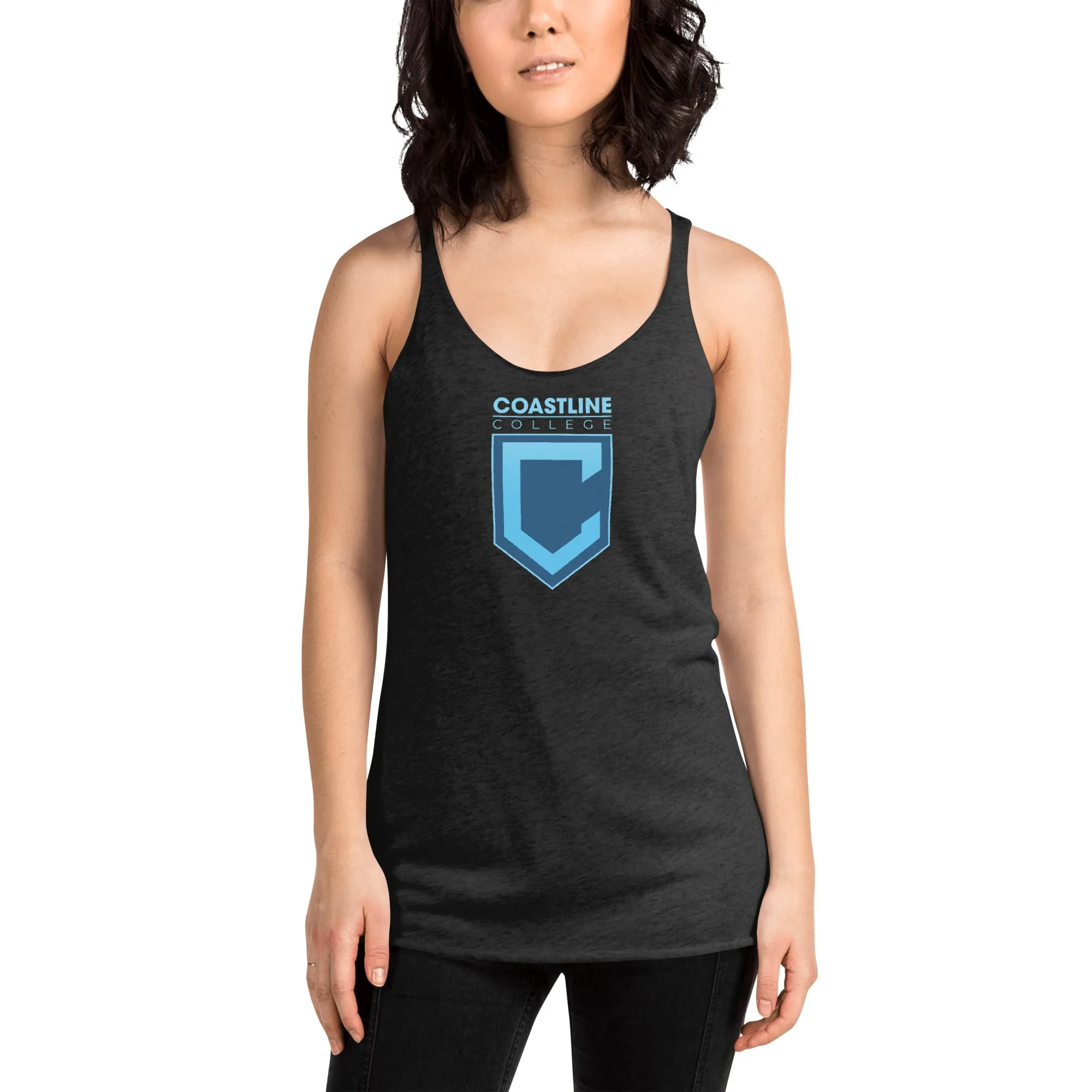 Shield Logo Women's Racerback Tank - Dark Colors