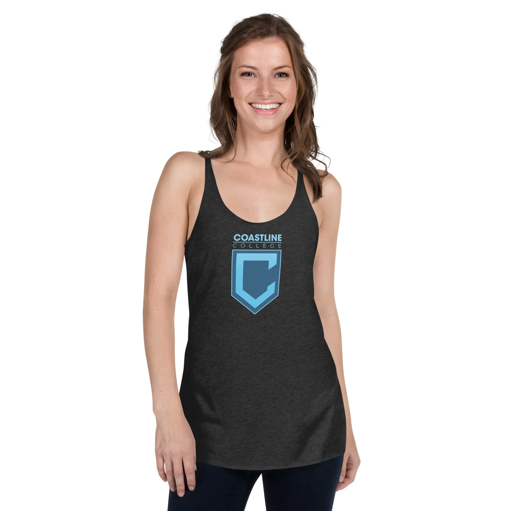 Shield Logo Women's Racerback Tank - Dark Colors