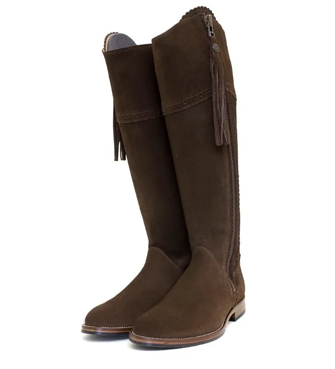 Sovereign Suede Boots with Tassel - Brown