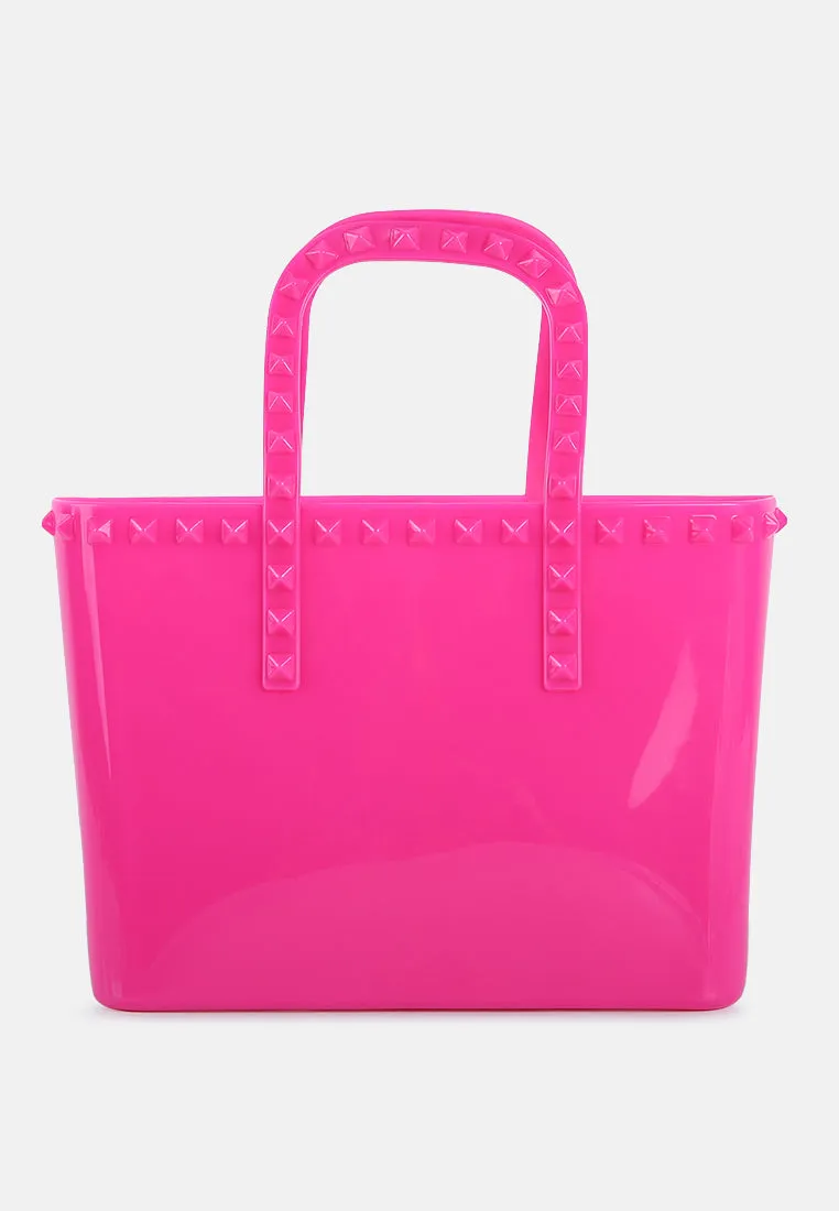 Studded Jelly Candy Tote